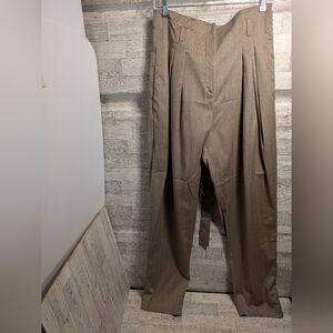 IRO Women's Tan Pleated Pantsuit Size 40